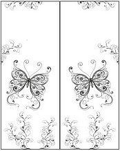 Пескоструйный рисунок бабочки №175