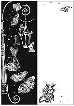 Пескоструйный рисунок бабочки 267