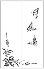 Пескоструйный рисунок бабочки 287