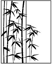 Пескоструйный рисунок  бамбук 82