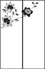 Пескоструйный рисунок Цветы №214