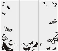 Пескоструйный рисунок бабочки 111