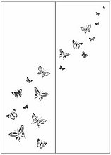 Пескоструйный рисунок бабочки 118