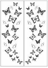 Пескоструйный рисунок бабочки 119