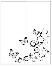 Пескоструйный рисунок бабочки 131