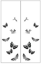 Пескоструйный рисунок бабочки 132
