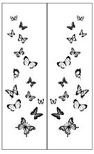 Пескоструйный рисунок бабочки №140