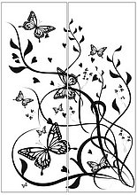 Пескоструйный рисунок бабочки №156