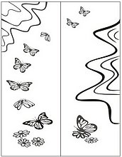 Пескоструйный рисунок бабочки №165