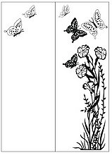 Пескоструйный рисунок бабочки №224