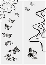 Бабочки в векторе №23