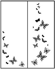 Пескоструйный рисунок бабочки №249