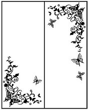 Пескоструйный рисунок бабочки №250