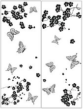 Пескоструйный рисунок бабочки №254