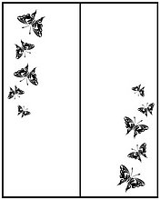 Пескоструйный рисунок бабочки №256