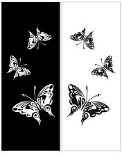 Пескоструйный рисунок бабочки 264