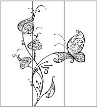 Пескоструйный рисунок бабочки 285