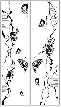 Пескоструйный рисунок бабочки 300