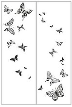 Пескоструйный рисунок бабочки 303