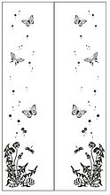Пескоструйный рисунок бабочки 314