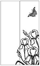 Пескоструйный рисунок бабочки 327