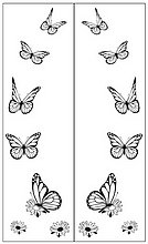 Пескоструйный рисунок бабочки 328