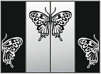 Пескоструйный рисунок бабочки 336