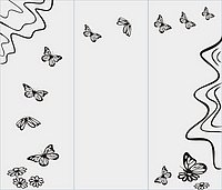 Бабочки в векторе №4
