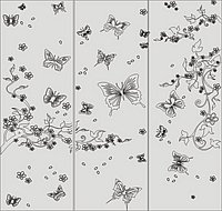 Шаблон бабочки №42