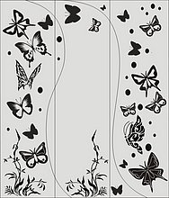 Шаблон бабочки №43