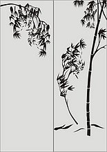 Бамбук в векторе №14
