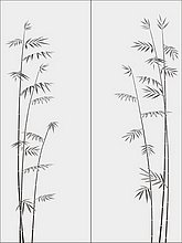 Бамбук в векторе №46