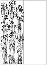 Пескоструйный рисунок  бамбук 79