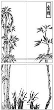 Пескоструйный рисунок  бамбук 80