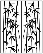 Пескоструйный рисунок  бамбук 81