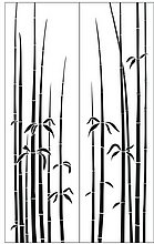 Пескоструйный рисунок  бамбук 87