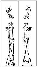 Пескоструйный рисунок  бамбук 88