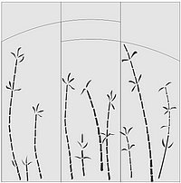 Пескоструйный рисунок  бамбук 91