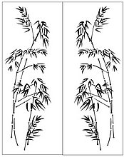 Пескоструйный рисунок  бамбук 96