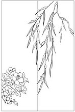 Пескоструйный рисунок Цветы №325