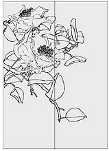 Пескоструйный рисунок Цветы №387