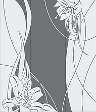 Пескоструйный рисунок Цветы №442