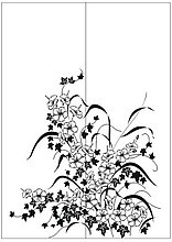 Пескоструйный рисунок Цветы №581