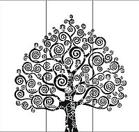 Пескоструйный рисунок дерева №223