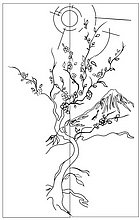 Пескоструйный рисунок дерева №260