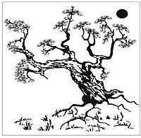 Пескоструйный рисунок дерева №318