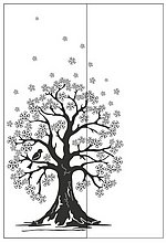 Пескоструйный рисунок дерева №346