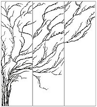 Пескоструйный рисунок дерева № 352