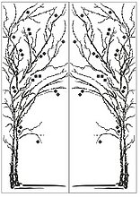 Пескоструйный рисунок дерева №354