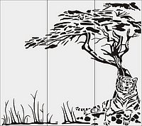 Тигр под деревом 38